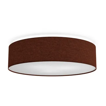 Soft plafonnière Ø60 cm - Roestbruine wol - Belid