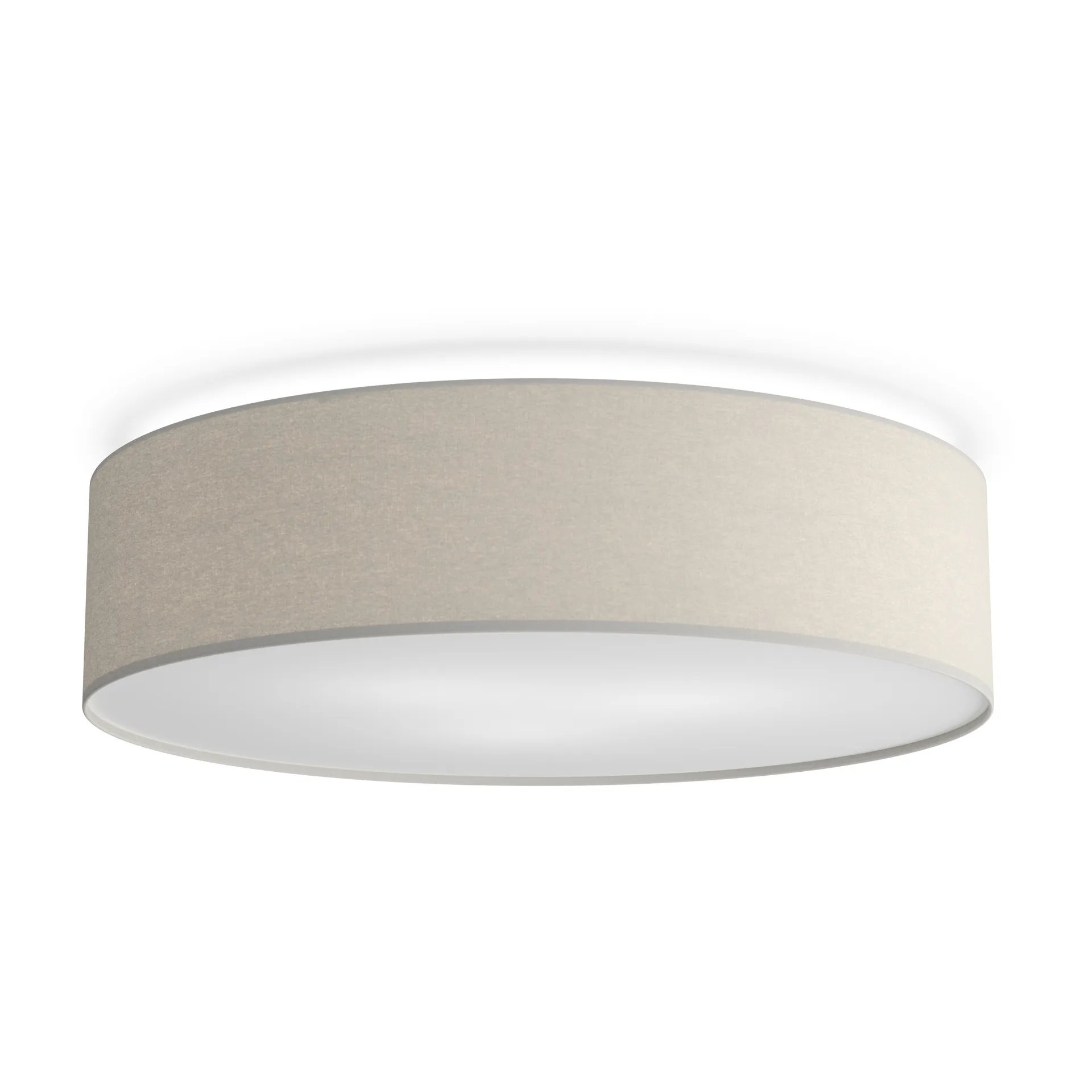 Soft plafonnière Ø60 cm, Witte wol Belid