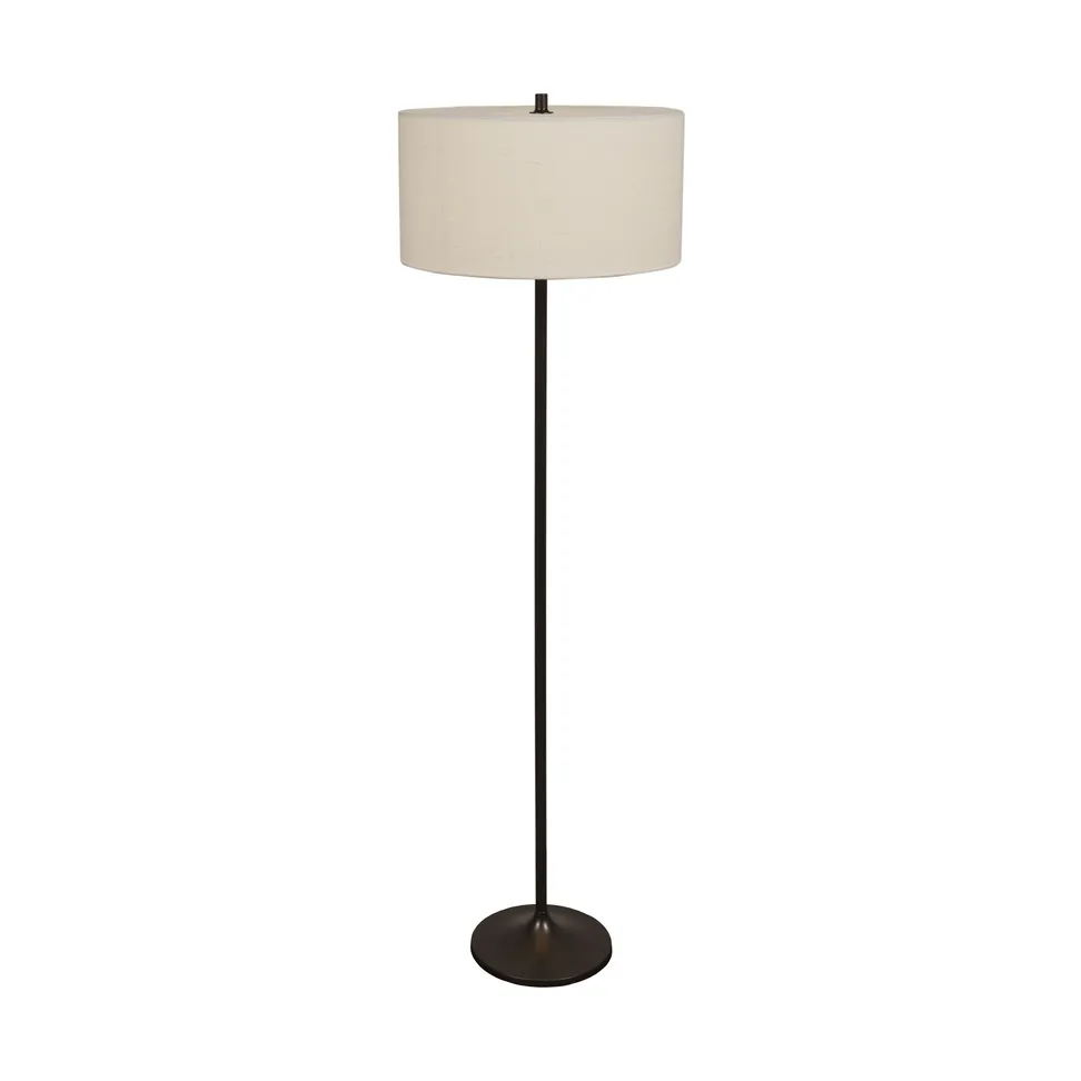Soft vloerlamp, Linnen wit-metallic bronze, Ø44x149,5 cm Belid