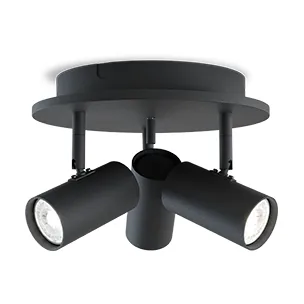 Tyson 3-spotlight Ø25 cm - Zwart - Belid