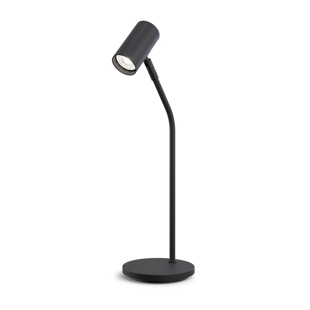 Belid Tyson tafellamp Ø5,5 cm Zwarte structuur