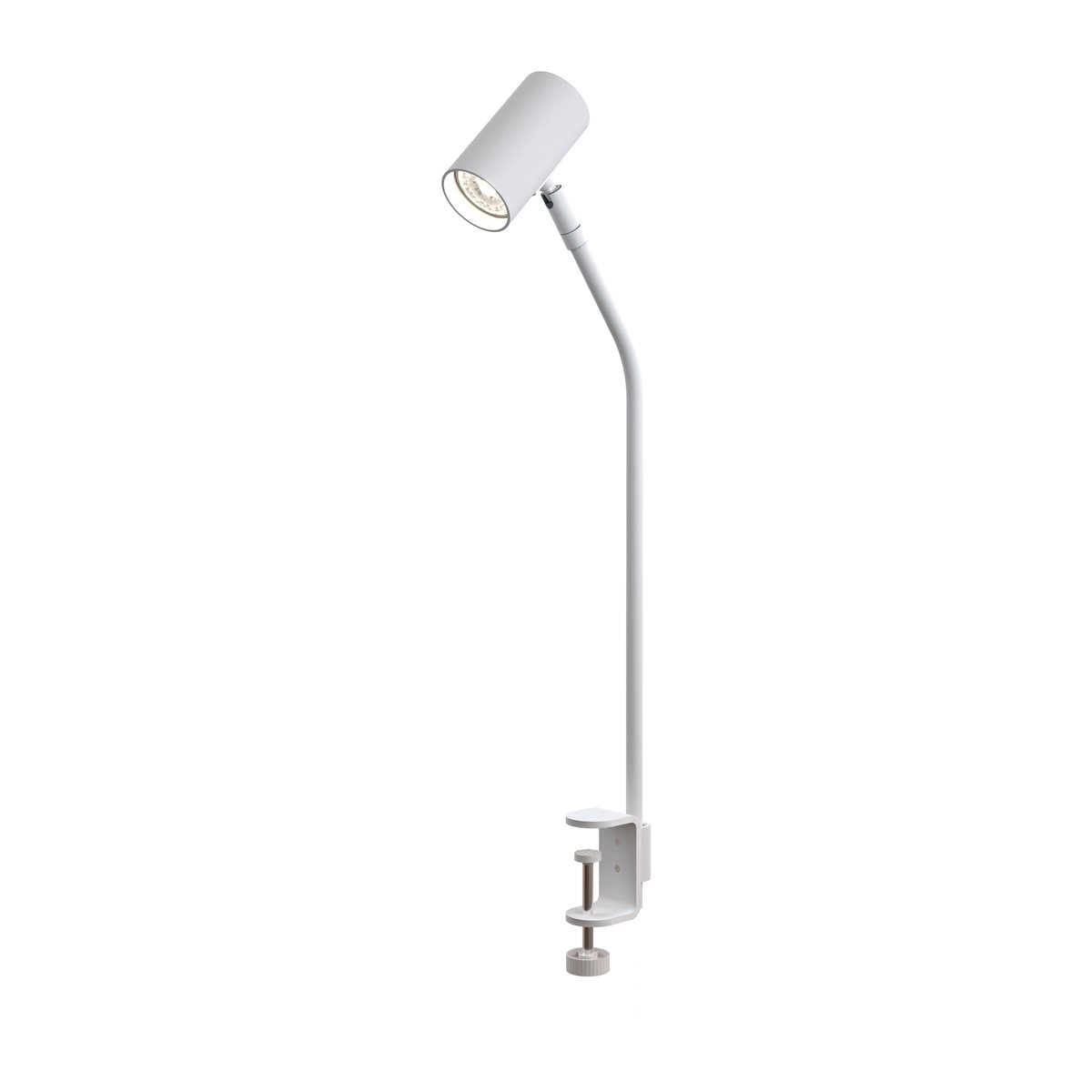 Belid Tyson tafellamp voor tafelblad Ø15,5 cm Witte structuur