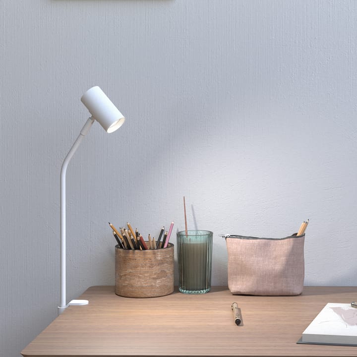 Tyson tafellamp voor tafelblad Ø15,5 cm - Witte structuur - Belid