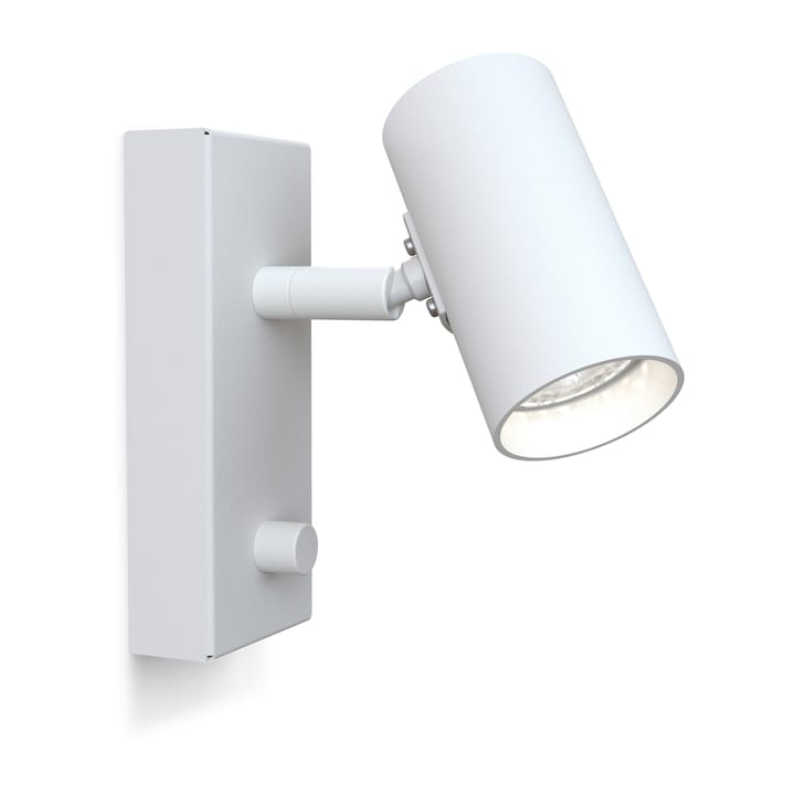 Tyson wandlamp Ø5,5 cm - Witte structuur - Belid