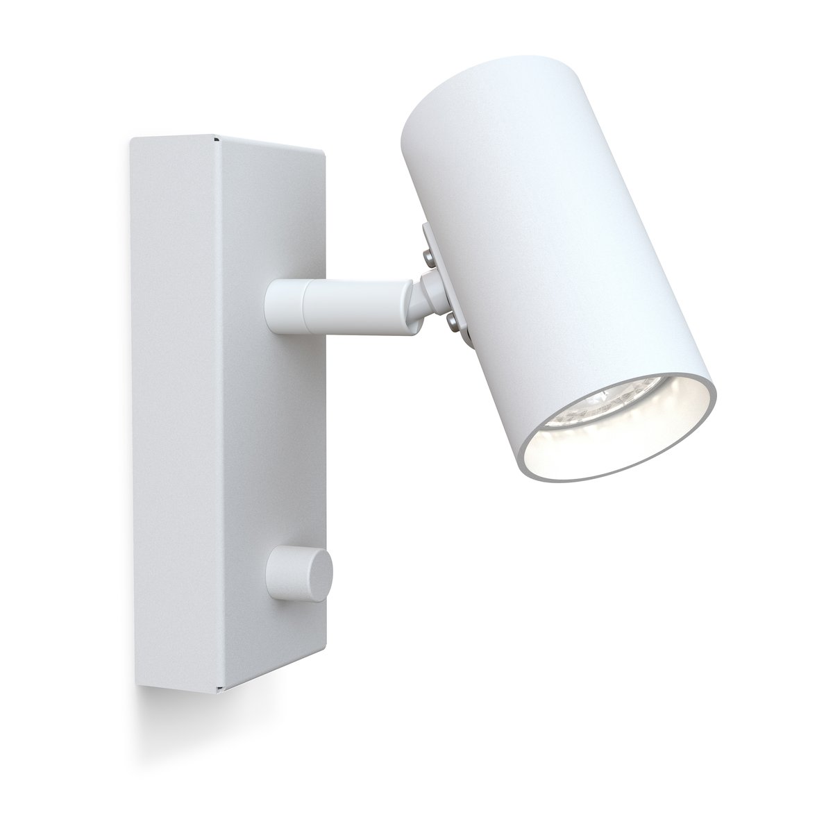 Belid Tyson wandlamp Ø5,5 cm Witte structuur