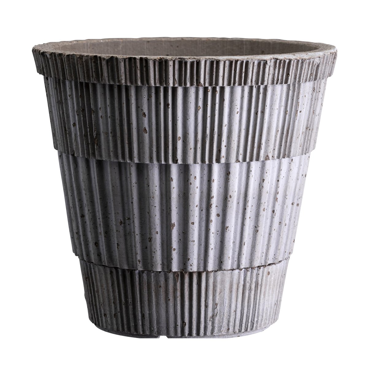 Bergs Potter Atlas raw bloempot Grey, o18 cm | Scandinavisch Interieur | Bloempotten | Grijs
