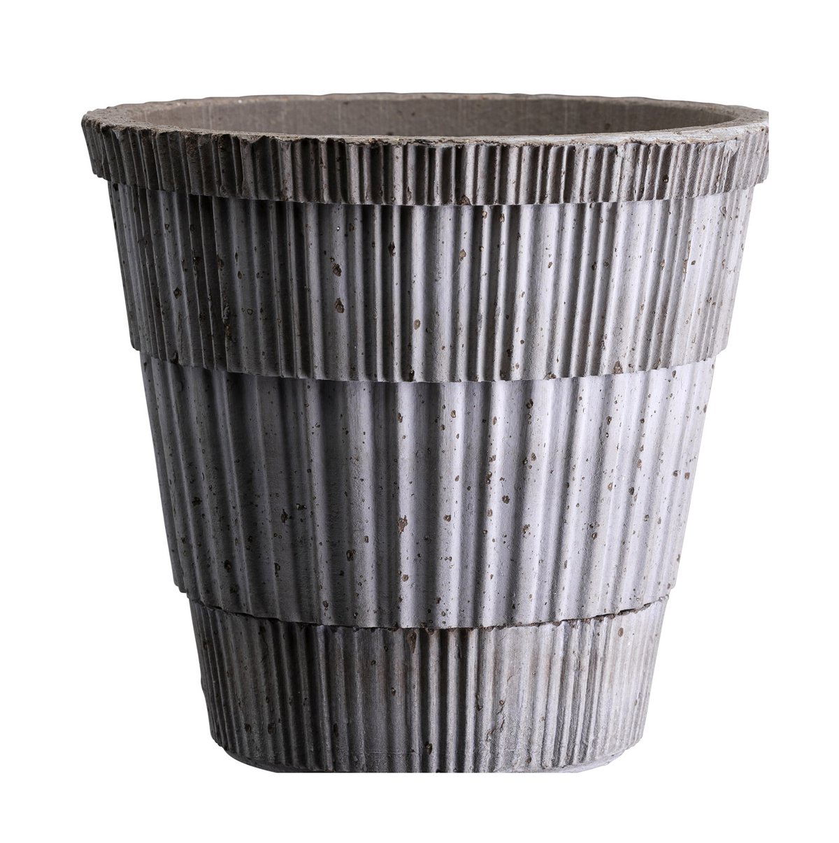 Bergs Potter Atlas raw bloempot Grey, o25 cm | Scandinavisch Interieur | Bloempotten | Grijs