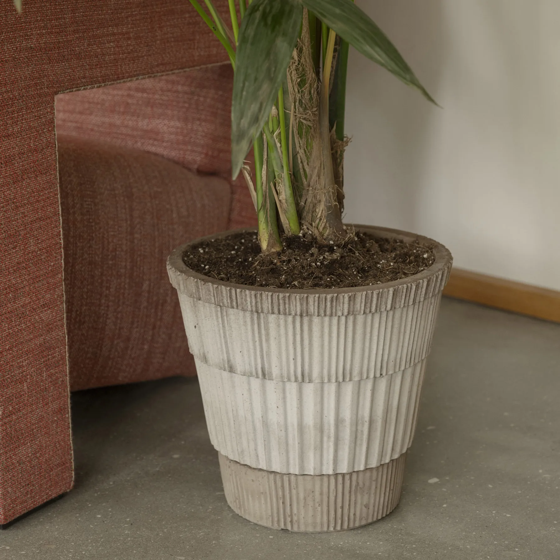 Atlas raw bloempot, Grey, Ø25 cm Bergs Potter