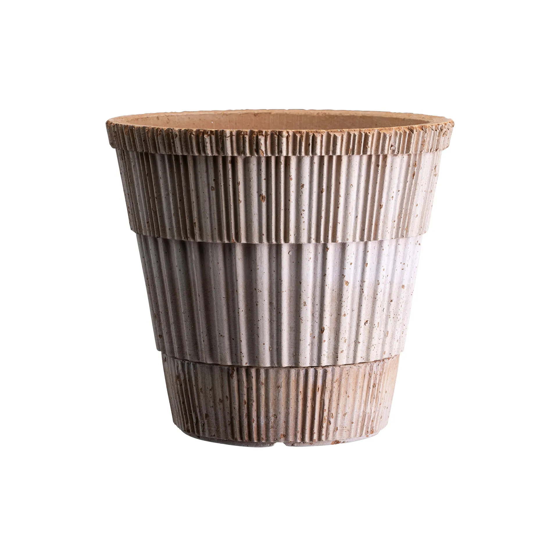 Atlas raw bloempot met schotel, Rosa, Ø14 cm Bergs Potter