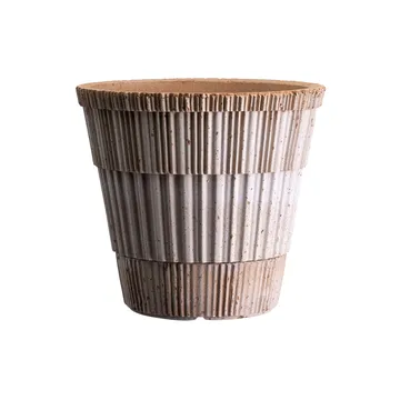 Atlas raw bloempot met schotel - Rosa, Ø14 cm - Bergs Potter