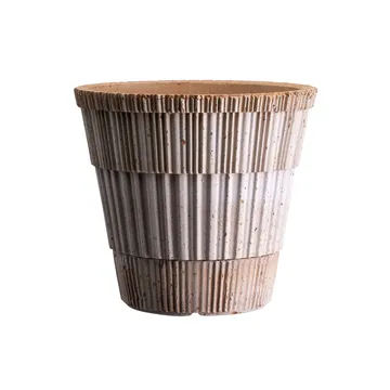 Atlas raw bloempot met schotel - Rosa, Ø18 cm - Bergs Potter