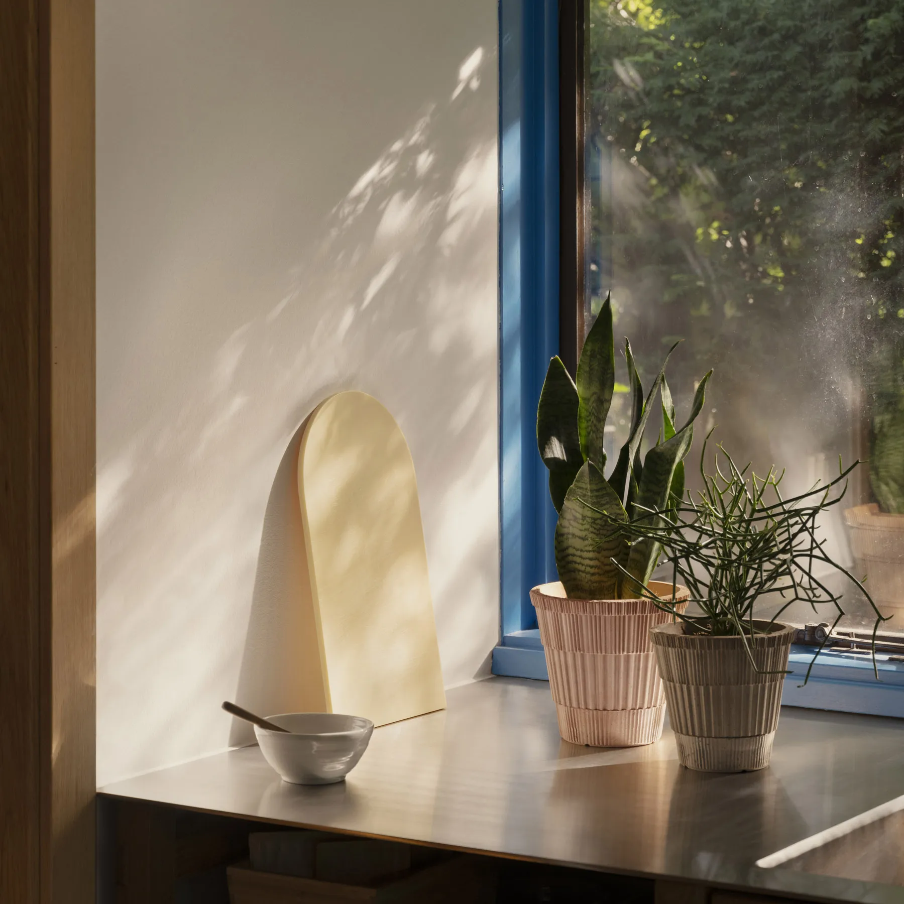 Atlas raw bloempot met schotel, Rosa, Ø18 cm Bergs Potter