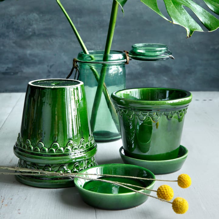 Copenhagen pot geglazuurd Ø14 cm, Groen Bergs Potter