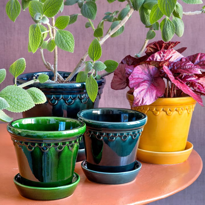 Copenhagen pot geglazuurd Ø14 cm, Groen Bergs Potter