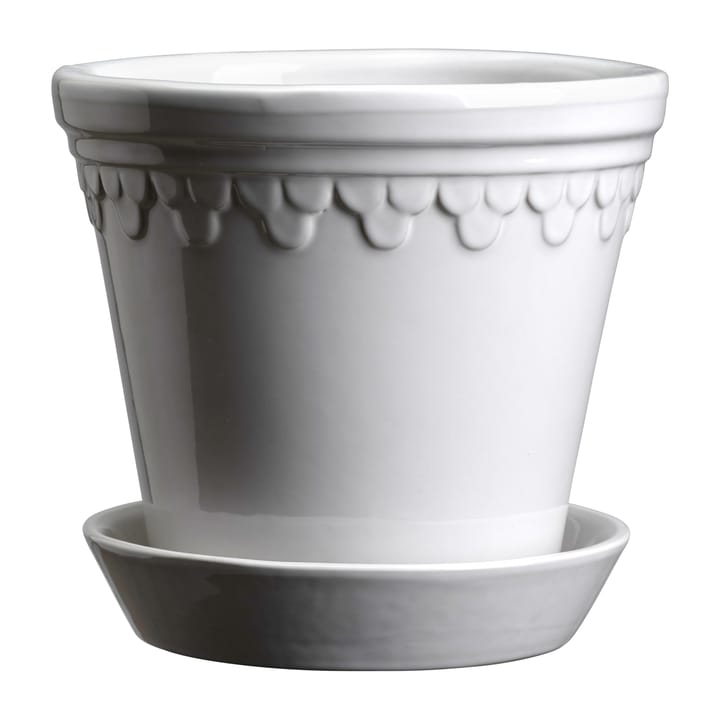 Copenhagen pot geglazuurd Ø14 cm - Mineral White - Bergs Potter