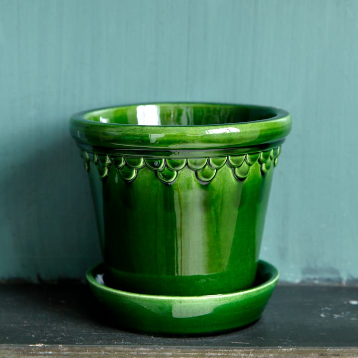 Copenhagen pot geglazuurd Ø16 cm, Groen Bergs Potter