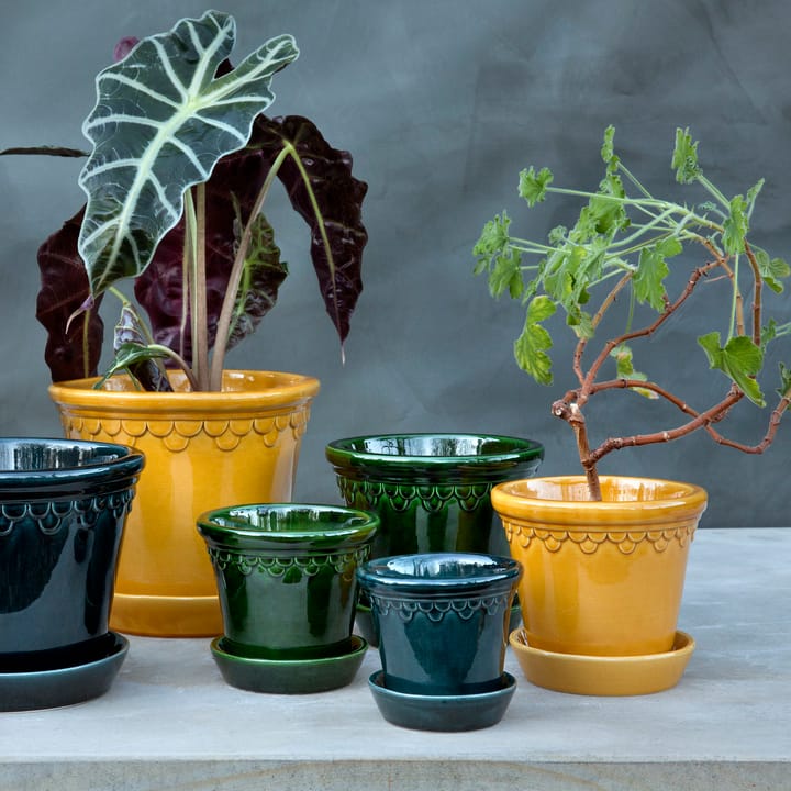 Copenhagen pot geglazuurd Ø18 cm, Geel Bergs Potter