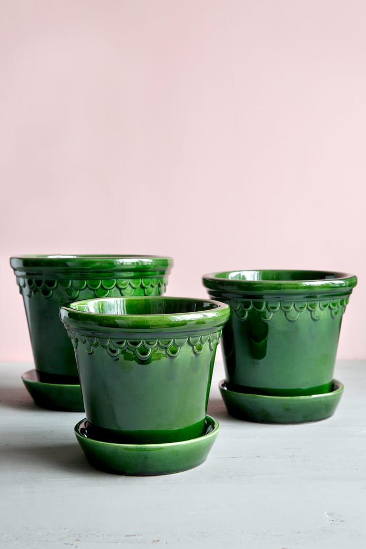 Copenhagen pot geglazuurd Ø18 cm, Groen Bergs Potter