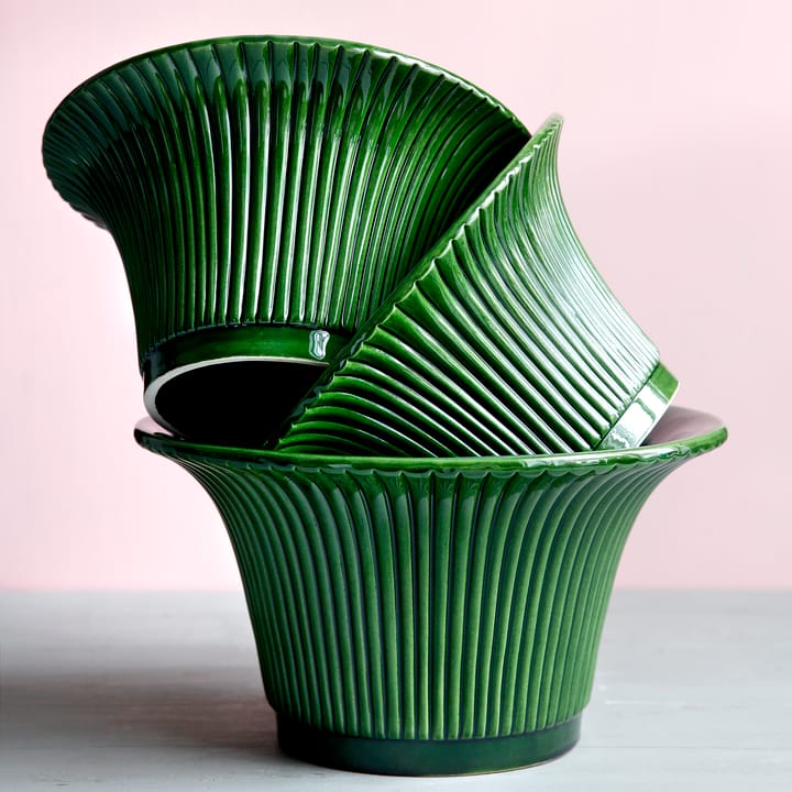 Daisy pot geglazuurd Ø25 cm, Groen Bergs Potter