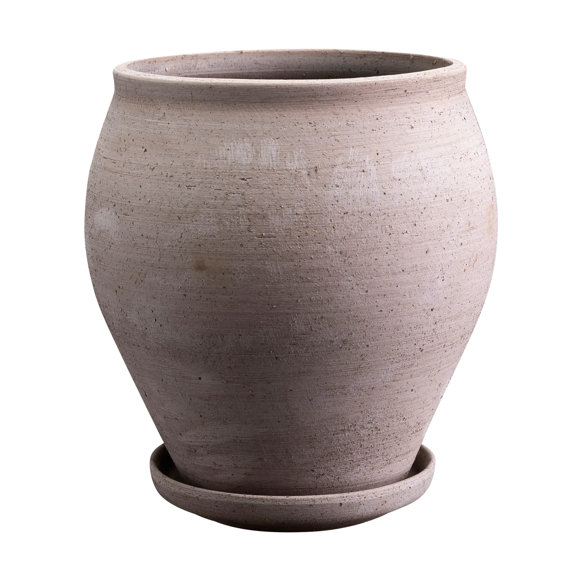 Delphi pot met schotel 2-delig, Grijs, Ø20 cm Bergs Potter