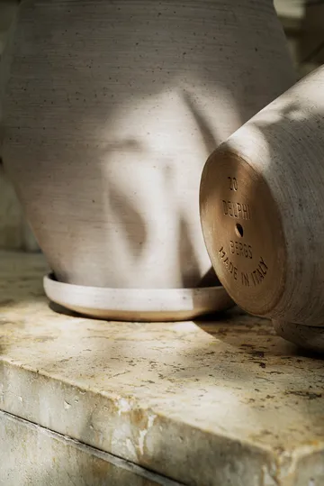 Delphi pot met schotel 2-delig - Grijs, Ø20 cm - Bergs Potter