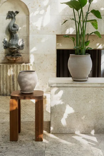 Delphi pot met schotel 2-delig - Grijs, Ø20 cm - Bergs Potter