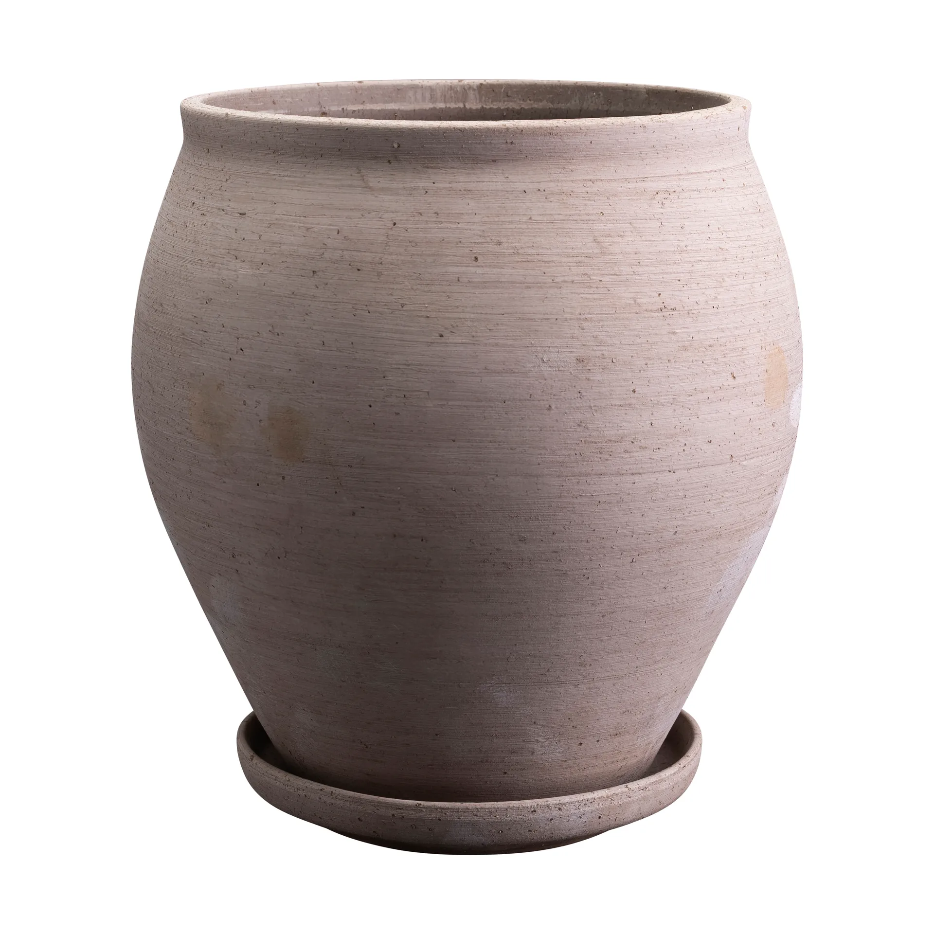 Delphi pot met schotel 2-delig, Grijs, Ø26 cm Bergs Potter