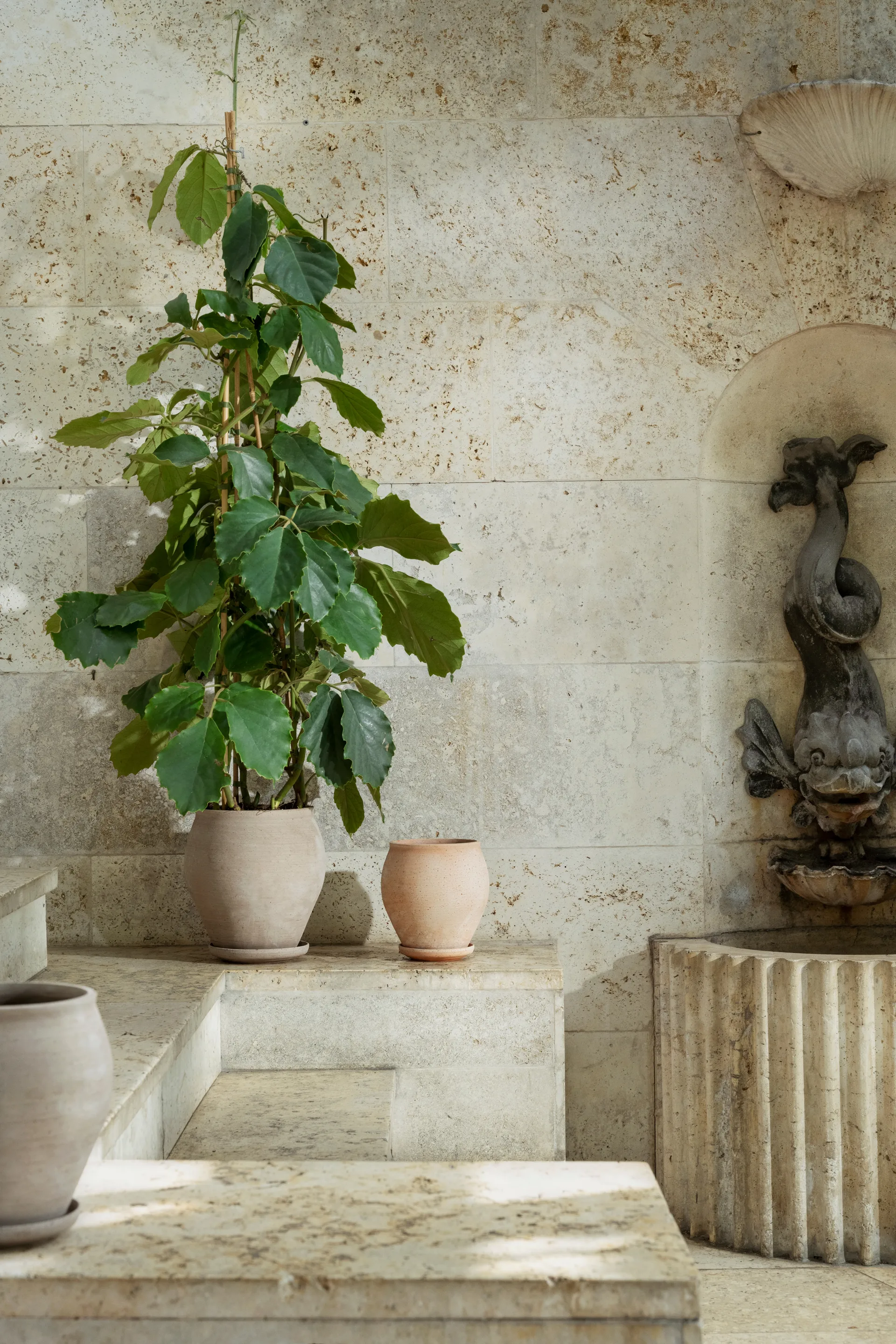 Delphi pot met schotel 2-delig, Grijs, Ø26 cm Bergs Potter