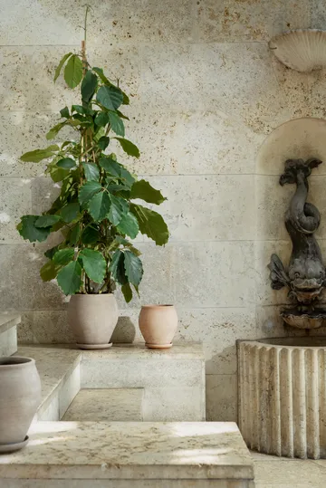 Delphi pot met schotel 2-delig - Grijs, Ø26 cm - Bergs Potter