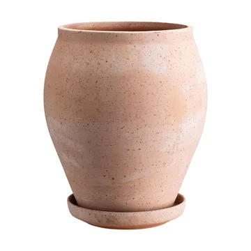 Delphi pot met schotel 2-delig - Roze, Ø22 cm, hoog - Bergs Potter