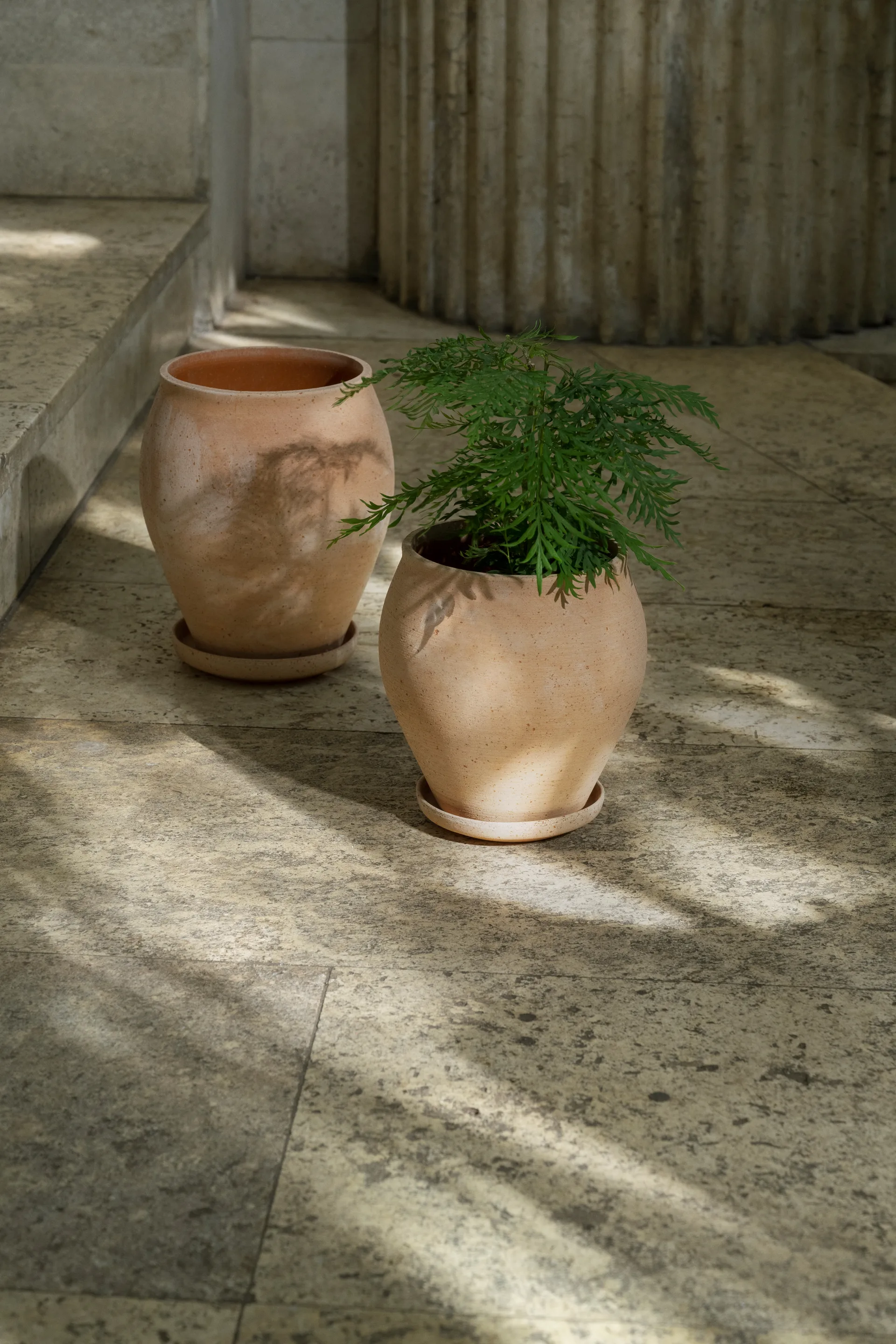 Delphi pot met schotel 2-delig, Roze, Ø22 cm, hoog Bergs Potter