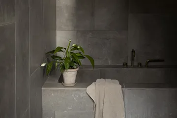 Fleur pot met schotel 2-delig - Grijs, Ø14 cm - Bergs Potter