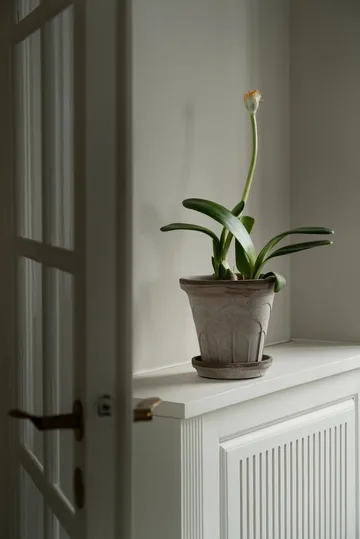 Fleur pot met schotel 2-delig - Grijs, Ø18 cm - Bergs Potter