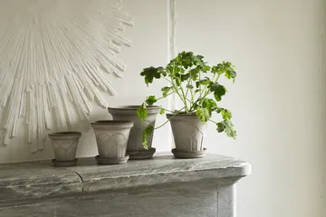 Fleur pot met schotel 2-delig - Grijs, Ø21 cm - Bergs Potter