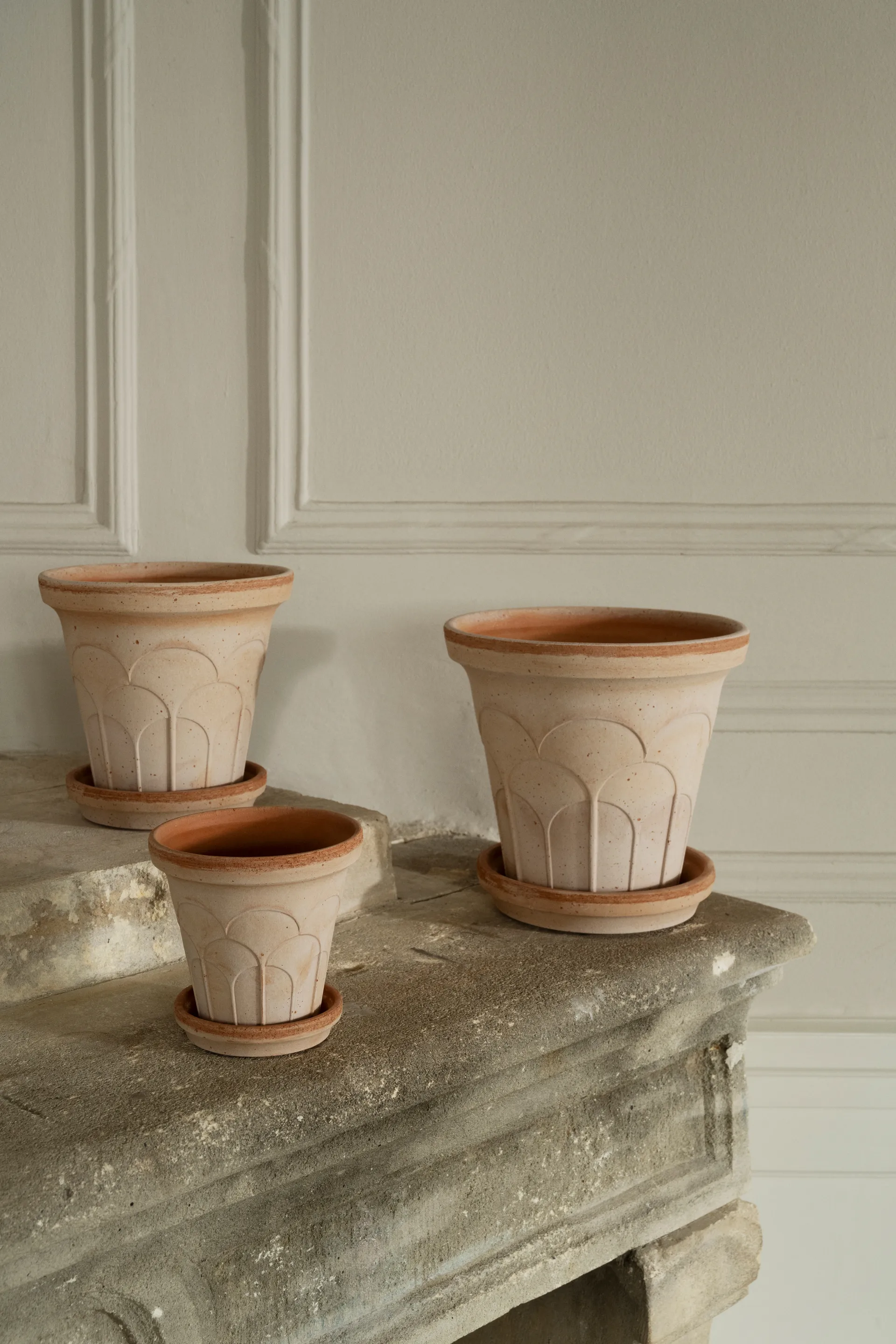 Fleur pot met schotel 2-delig, Roze, Ø12 cm Bergs Potter