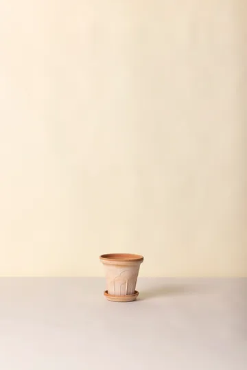Fleur pot met schotel 2-delig - Roze, Ø16 cm - Bergs Potter