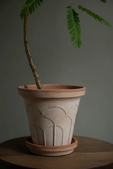 Fleur pot met schotel 2-delig - Roze, Ø16 cm - Bergs Potter