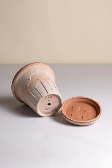 Fleur pot met schotel 2-delig - Roze, Ø16 cm - Bergs Potter