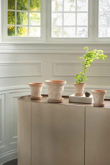 Fleur pot met schotel 2-delig - Roze, Ø21 cm - Bergs Potter