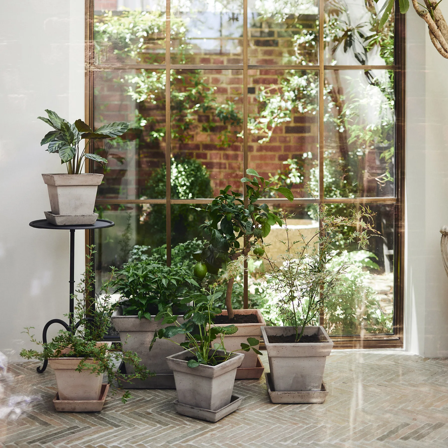 Gaia raw bloempot, Grey, Ø25 cm Bergs Potter