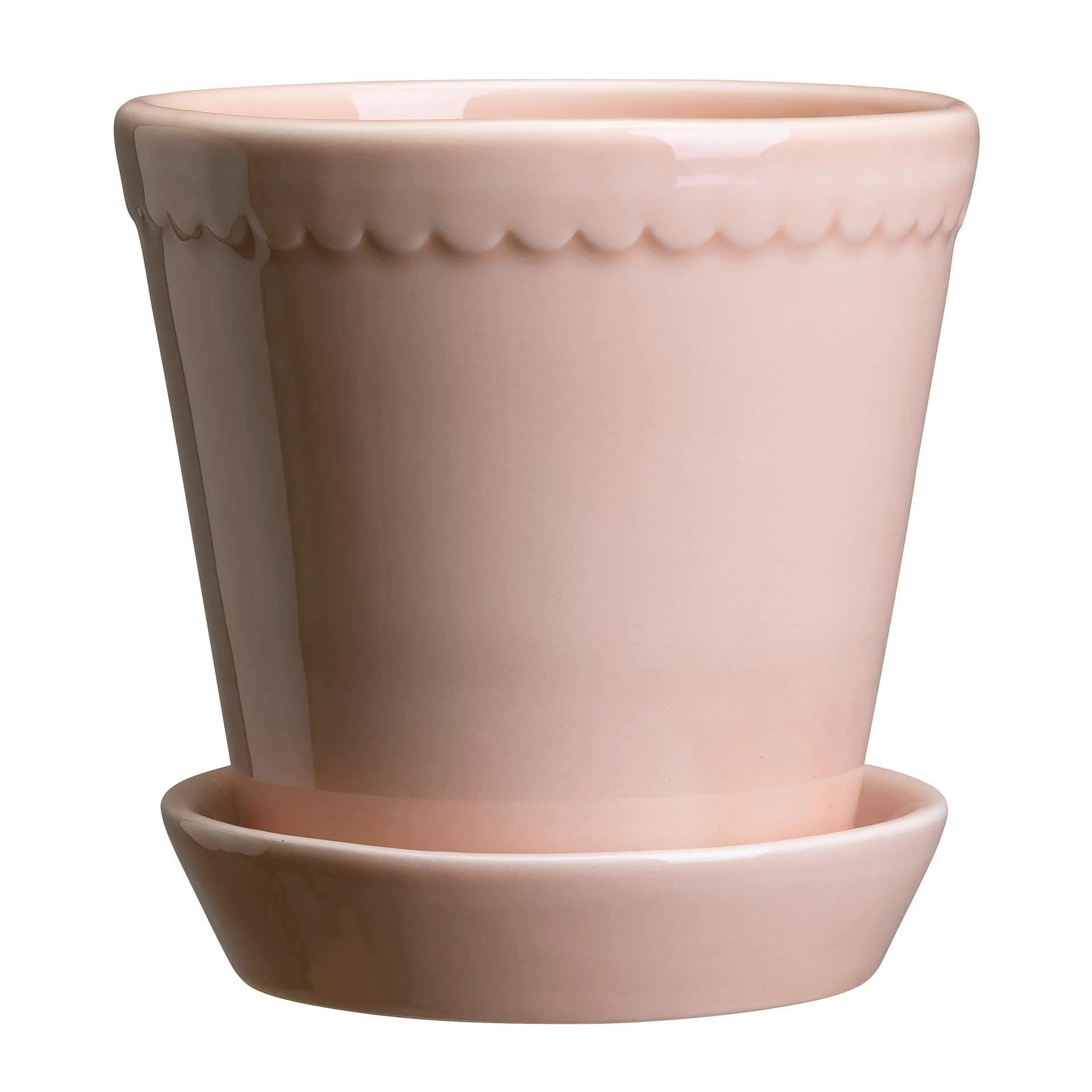 Helena pot geglazuurd Ø12 cm, Quartz rose Bergs Potter