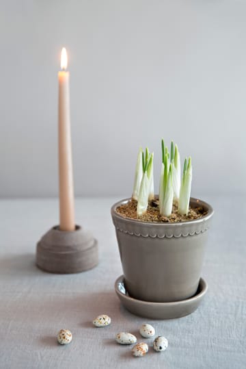 Helena pot geglazuurd Ø14 cm - Pearl grey - Bergs Potter