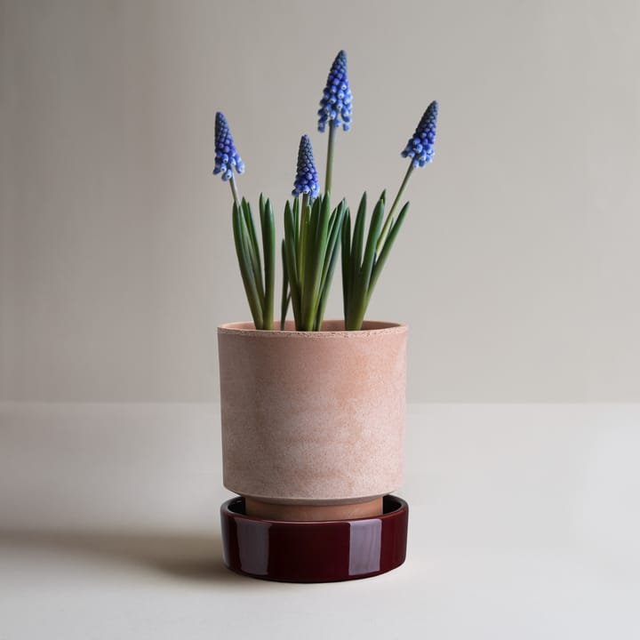 Hoff pot, Ø16 cm, Raw Rosa-Deep Burgundy Bergs Potter