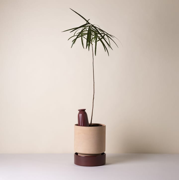 Hoff pot, Ø16 cm, Raw Rosa-Deep Burgundy Bergs Potter