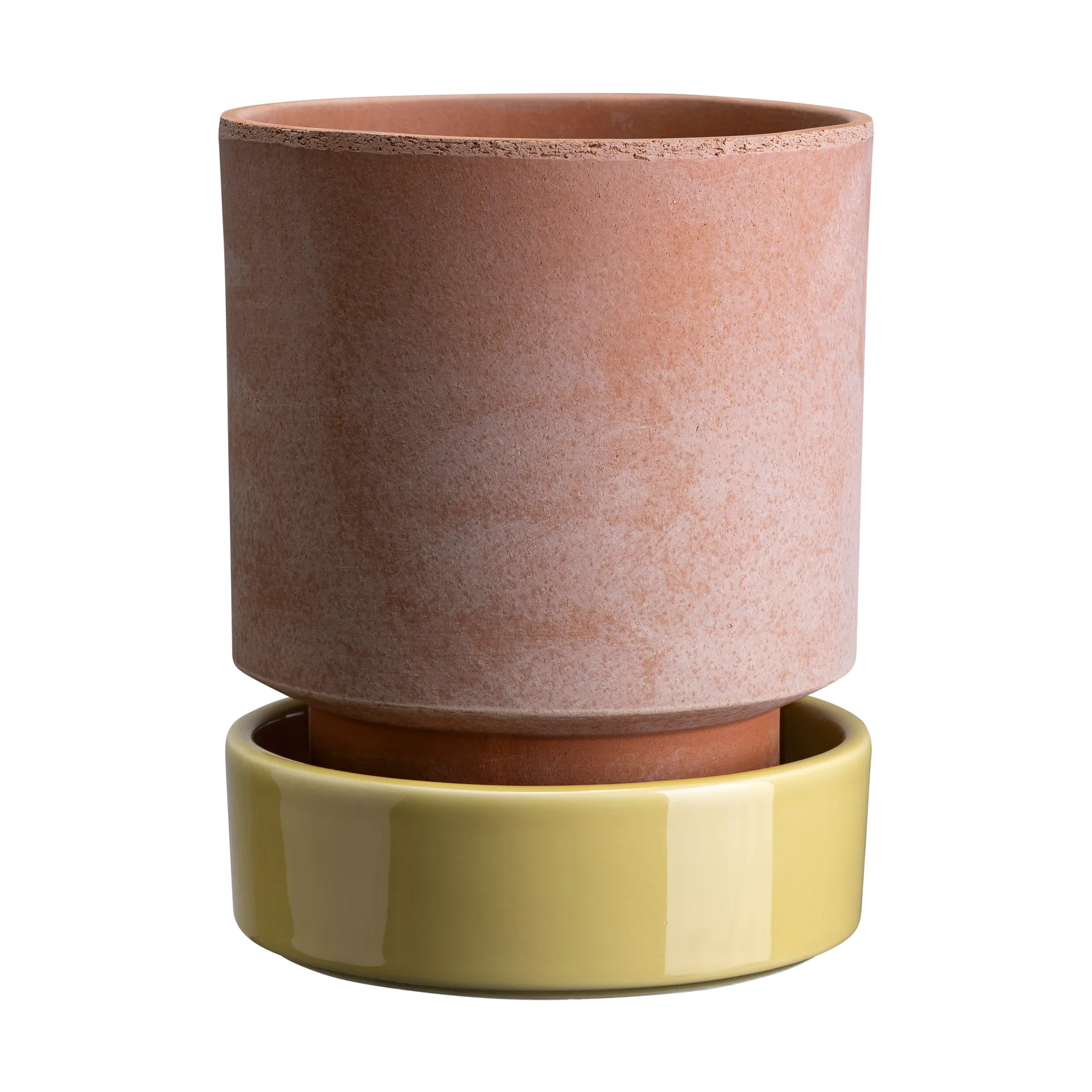 Hoff pot, Ø16 cm, Raw Rosa-Pale Yellow Bergs Potter