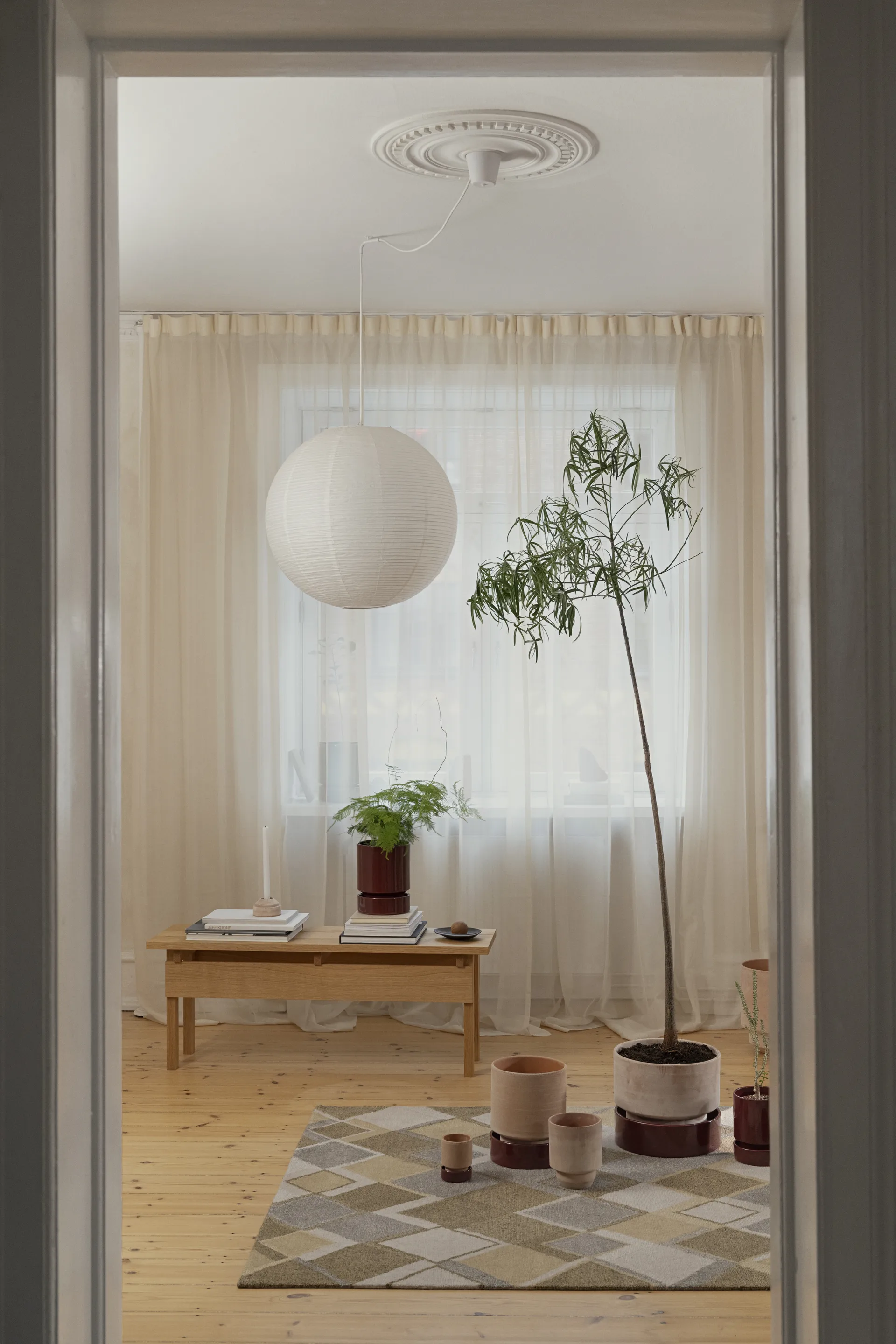 Hoff pot, Ø18 cm, Raw Rosa-Deep Burgundy Bergs Potter