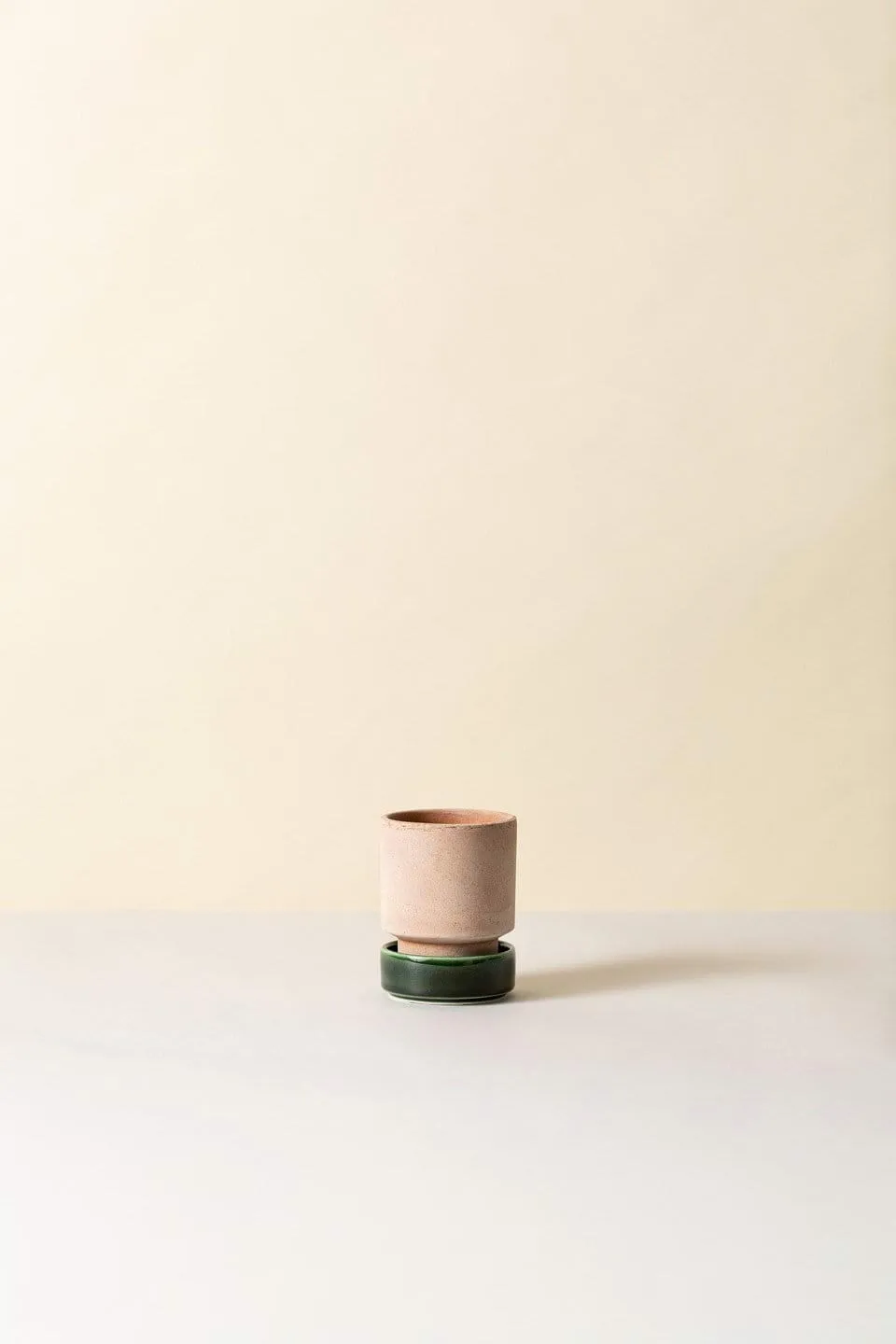 Hoff pot 2-pack, Ø8 cm, Raw Roze-Emerald Green Bergs Potter