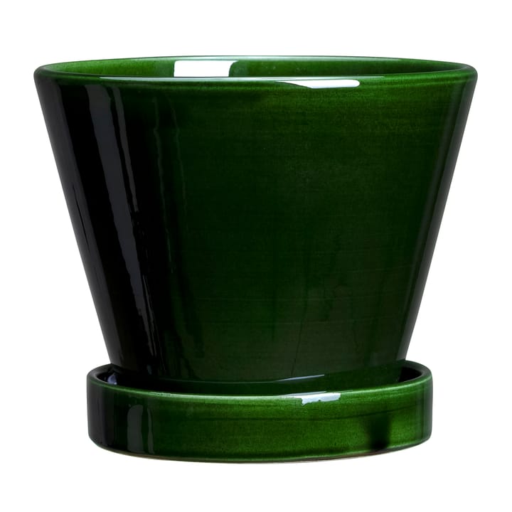 Julie pot geglazuurd Ø11 cm - Green emerald - Bergs Potter