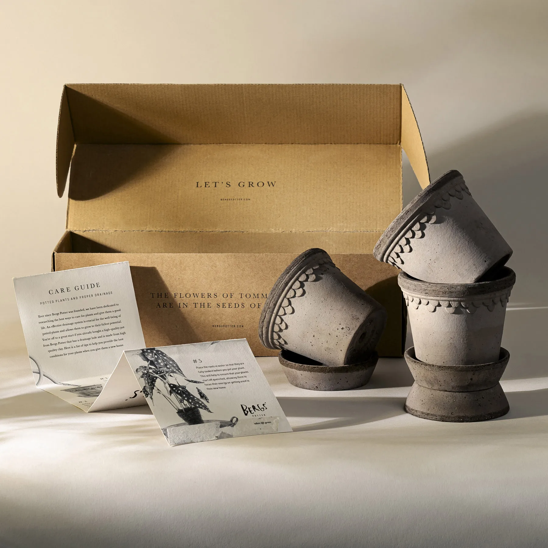 Københavner bloempot Ø10 cm 3-pack, Grey Bergs Potter