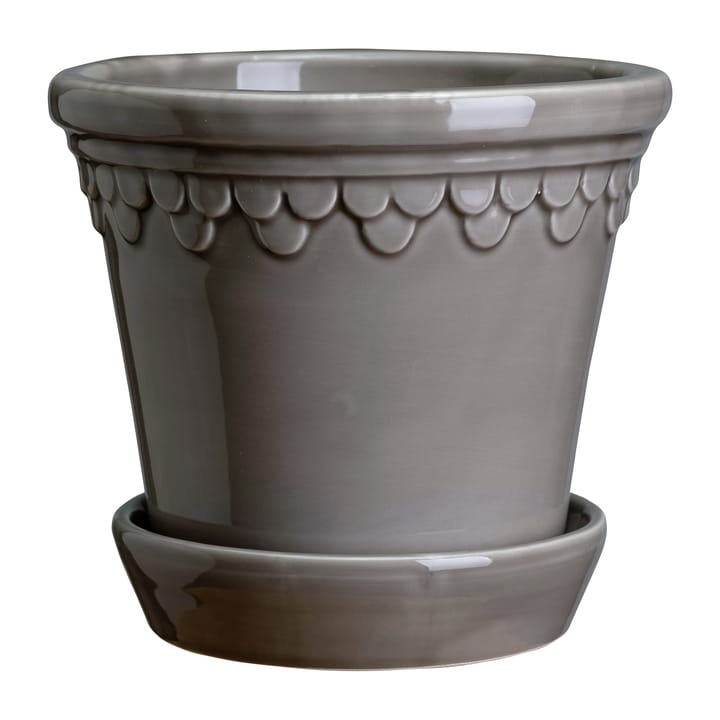 Københavner pot geglazuurd Ø14 cm, Grey Bergs Potter